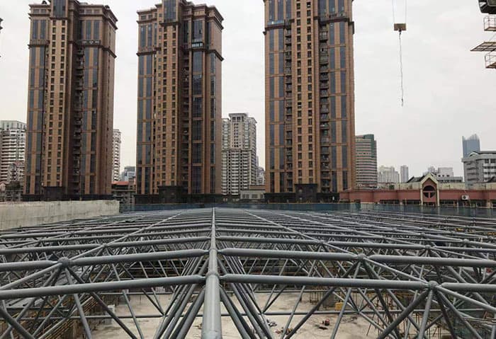 南充螺栓球网架结构