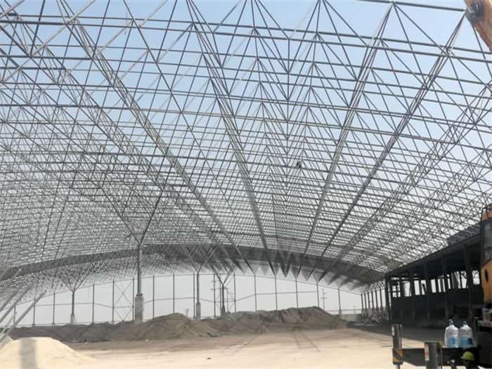 南充钢厂料仓网架工程